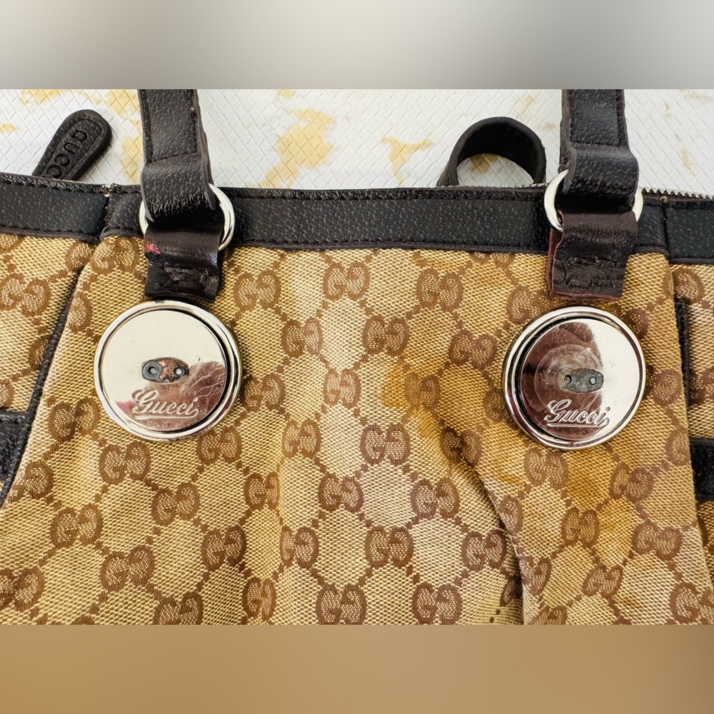 GUCCI Vintage Canvas GG Monogram Bag - Picture 9 of 12